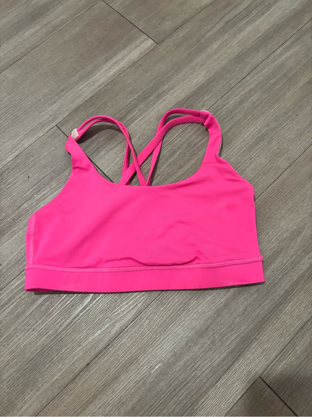 Lululemon Size 4 Women's Hot Pink Strappy Sports Bra